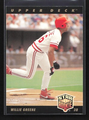 1993 Upper Deck Star Rookie Willie Greene #4 Cincinnati Reds | eBay