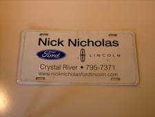 Nick Nicholas Ford Crystal River, Florida Metal Plate
