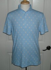 NWT G/Fore Men's Golf Short Sleeve Logo Polo Shirt Size M Color Sky 120