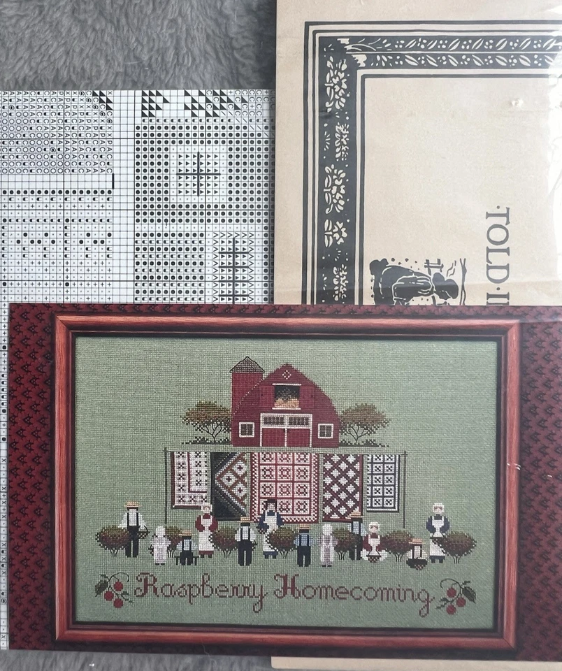 Told in a Garden Counted Cross Stitch Chart Raspberry Homecoming TG42 9x14 - Image 2 of 3