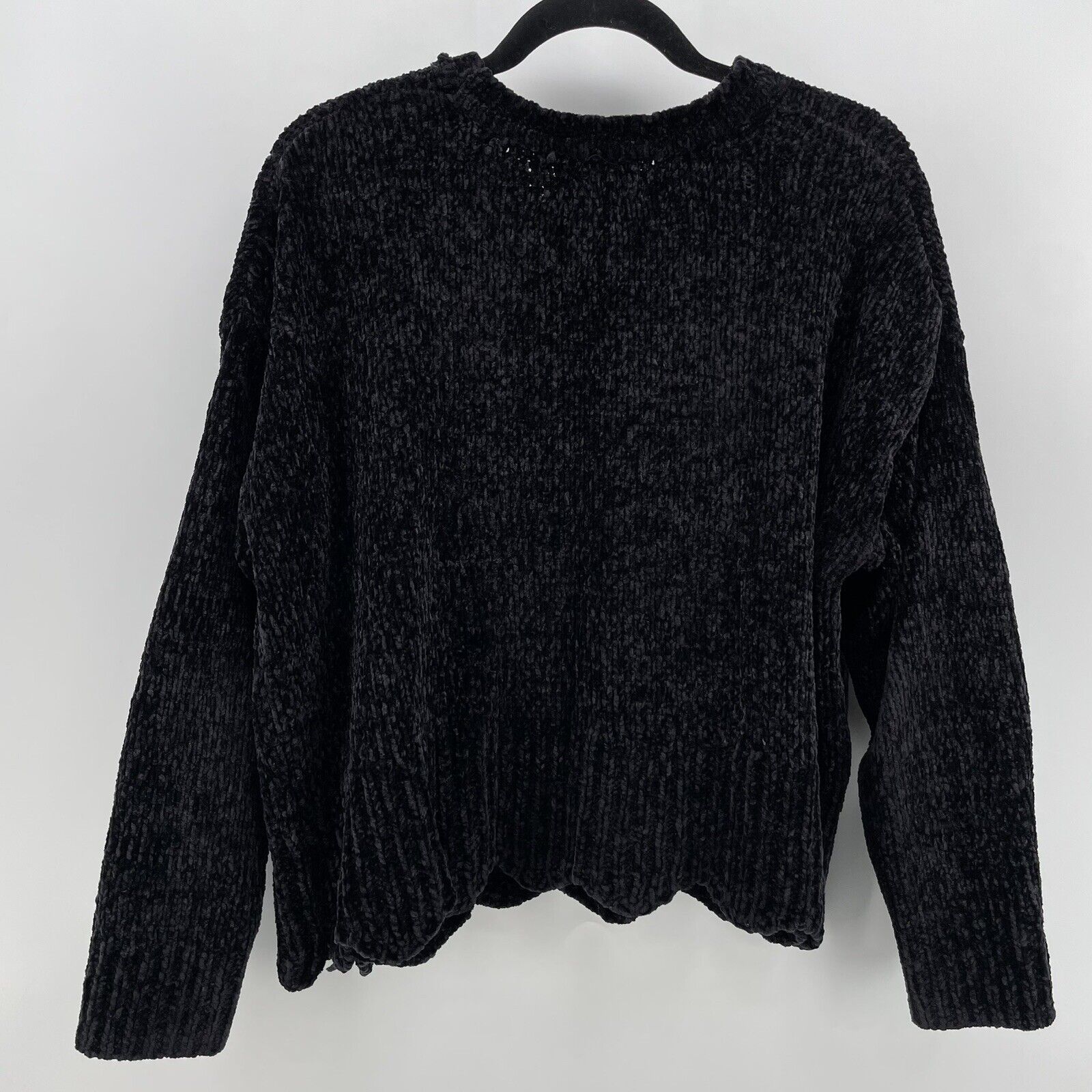 Cynthia Rowley Oversized Sweater Black Chenille K… - image 3