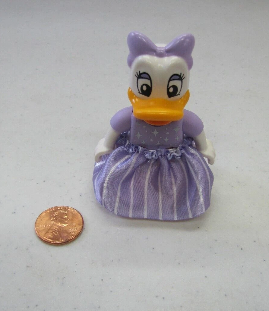 New Lego Duplo DAISY DUCK ANIMAL FIGURE Disney w Lavender Striped