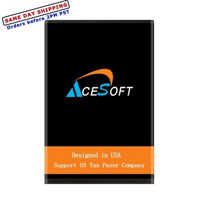 AceSoft 5100mAh Li-ion Battery f Sonim XP8 XP8800 Verizon/Sprint/AT&T Cellphone
