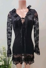 Nwt Cupshe Lace Overlay Sheath Dress  Medium  Black Color 