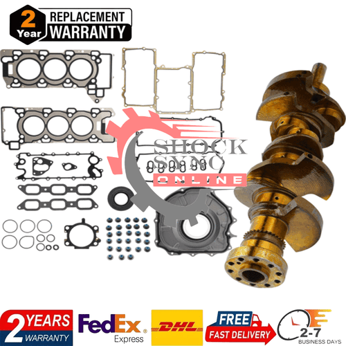 7DX23AA Crankshaft & Gaskets Set for 2014-2019 Land Rover Range Rover Sport 3.0L - Picture 1 of 18