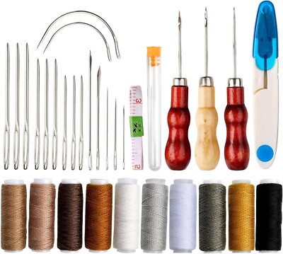 Leder Nähset Polster Reparatur Werkzeug Leder Hand Nähset Nadelsets