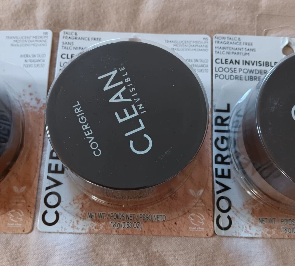 CoverGirl Translucent Medium Loose Powder Lot #115 Vegan Talc Fragrance Free - Image 2 of 4