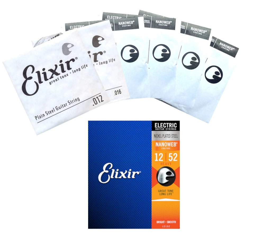 ELIXIR STRINGS Elixir 12152 Nanoweb - Nickel, heavy (012-052) - Saiten für E-Gitarre