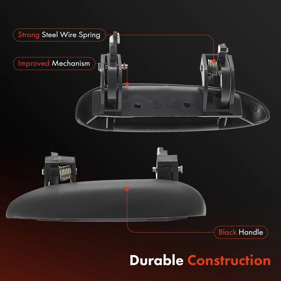 Manija de puerta exterior del conductor delantero negra para Chevrolet Cavalier Pontiac Sunfire Foto 4 de 4