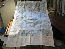 MOUNT EVEREST MAP National Geographic November 1988