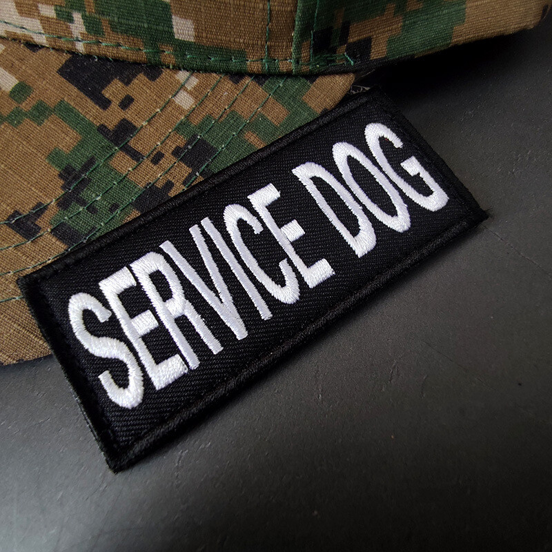 Service Dog Training Patches – Do Not Pet & Stay Back Aufnäher Mit Clips, Rot/gelb