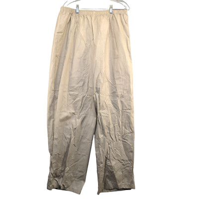 Frog Toggs Men's Straight Leg Rain Pants Tan Large Polyethylene Outdoor