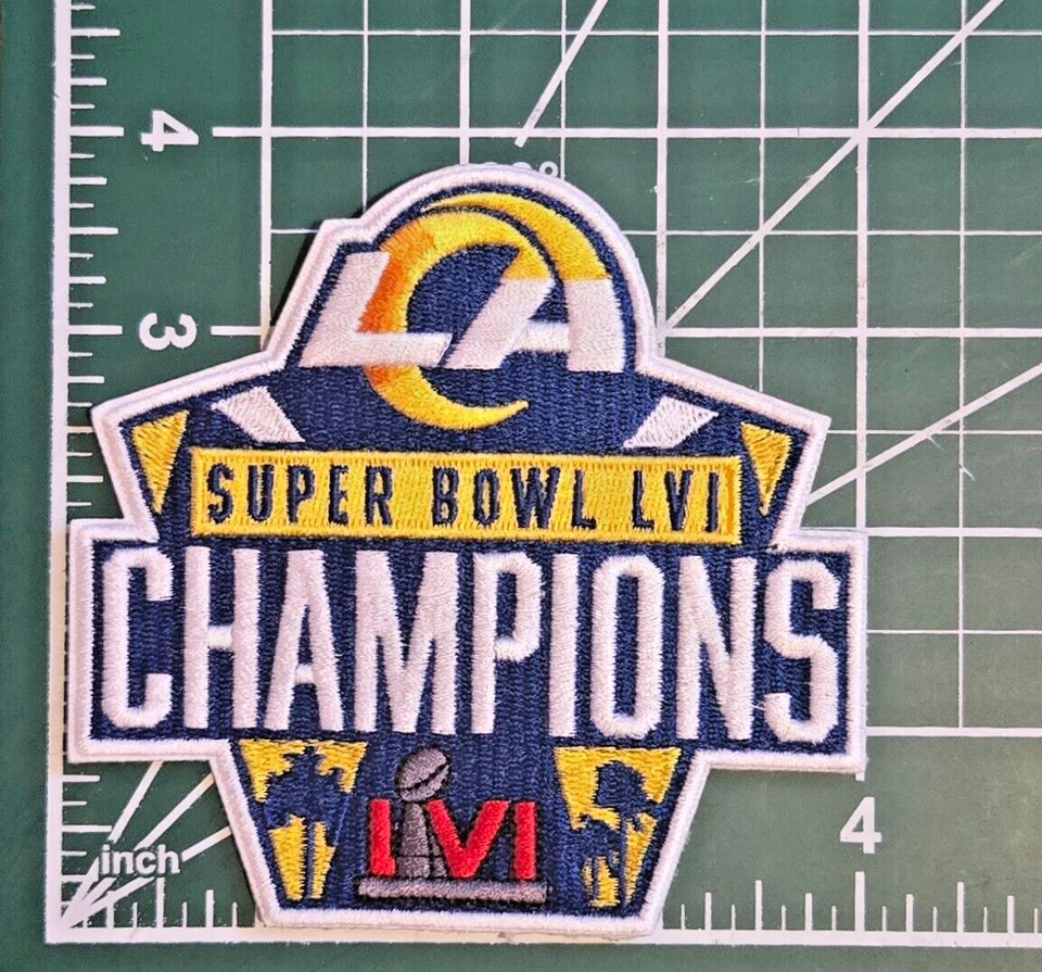 Los Angeles Rams Super Bowl 4" Patch Iron On~ Free Tracking!