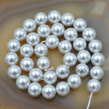 12mm Top Quality Czech Glass Pearl Round Loose Spacer Beads 16'' Strand