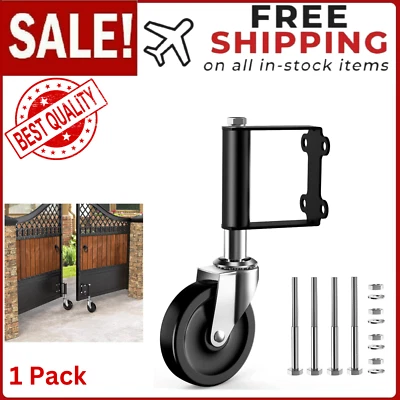 RONALP Ronlap Gate Wheels Spring Loaded Gate Caster for Fence Wooden Gate Heavy Duty 1