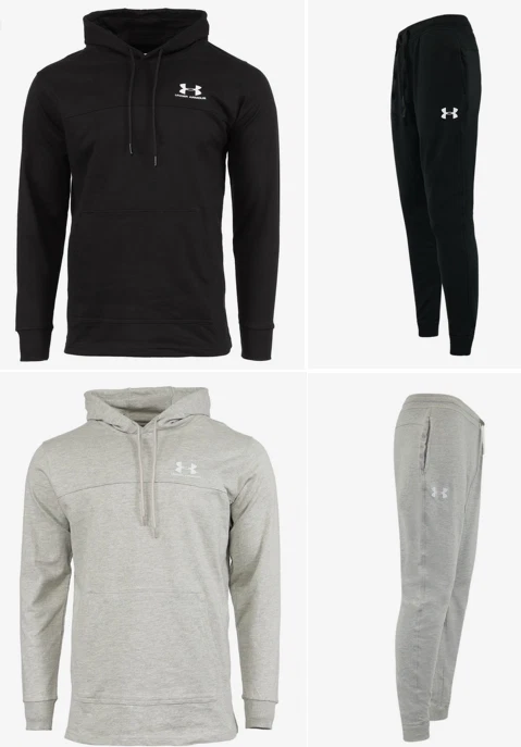 Mens UA Under Armour Fleece Hoodie & Jogger Set Pants Hooded Pullover Outfit New