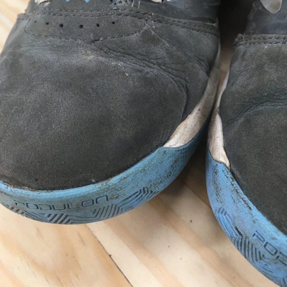 Tênis Air Jordan Masculino 10.5 Novo Tênis de Basquete Escolar Cinza com Cadarço 469955-007 - Imagem 3 de 4