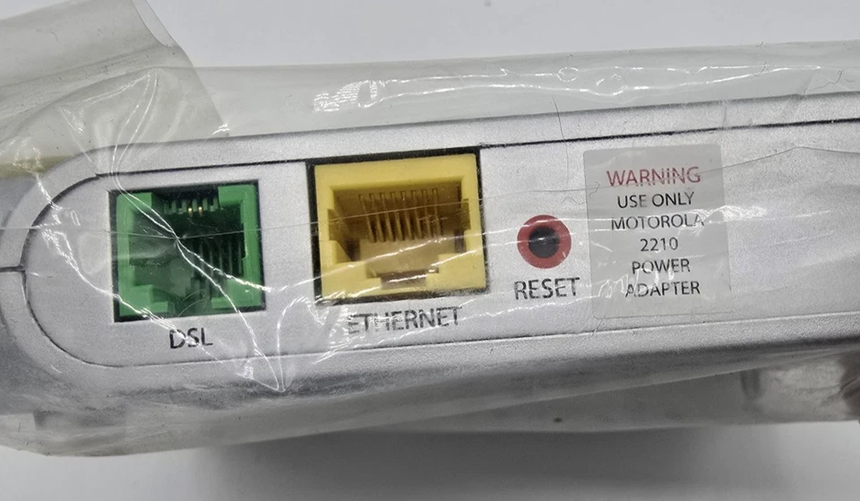 Motorola 2210-02-1006 Modem Silver with Ethernet Cord & Without Power Cord - Image 2 of 3
