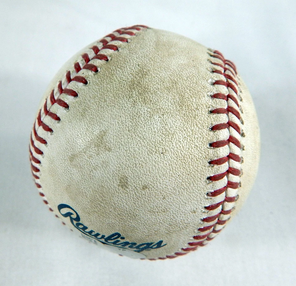 2023 Atheltics Pirates Game Used Baseball JP Sears Connor Joe RBI Double - Image 2 of 4