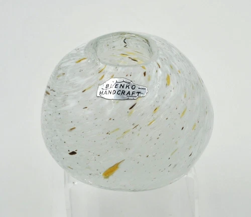 Vintage Blenko Glass Vase #8215 - Part of the "Rock" Specialty Line of 1982