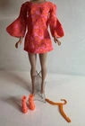 Vintage Mattel Barbie’s Talking Pj’s Mini Hippy Flower Dress #1113 Outfit