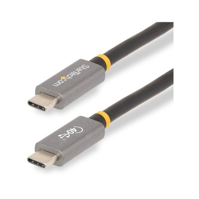 StarTech 1m USB4-Kabel USB-C Kabel 40 Gbps 100W kompatibel mit Thunderbolt 4/3/USB
