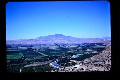 Vintage Slide - Emmet Valley Boise Idaho 1953 Fruit Orchards Farms Red Border