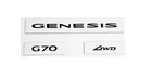 Rear Trunk Glossy Black emblem Full set for 2019-2026 Genesis G70