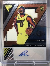 Darius Days RC Auto 2023 Panini  Flux #FRS-DDY