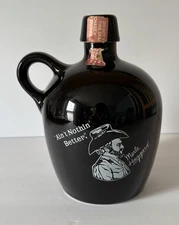 Vintage 1987 George Dickel Sour Mash Whiskey  Merle Haggard Black Jug with Lid