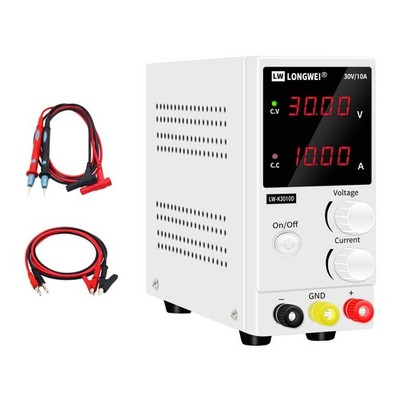 DC Power Supply Variable 30V 10A, 4-Digital LED Display, Precision Adjustable...