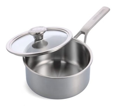 Merten & Storck Tri-Ply Stainless Steel 3QT Saucepan Pot with Lid / BRAND NEW