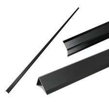 Black Color Aluminum Corner Guards Protectors for Walls, 21Ga Thickness Metal...