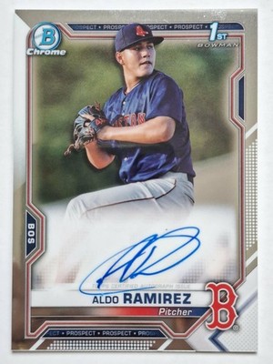 2021 Bowman Chrome Aldo Ramirez Auto #CPA-ARA Red Sox 1st Bowman