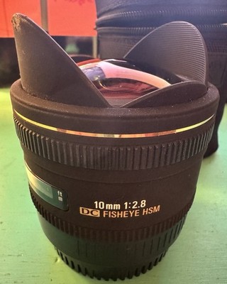 Sigma 10mm f/2.8 EX DC HSM Fisheye Lens for Sigma Digital Camera. Used.