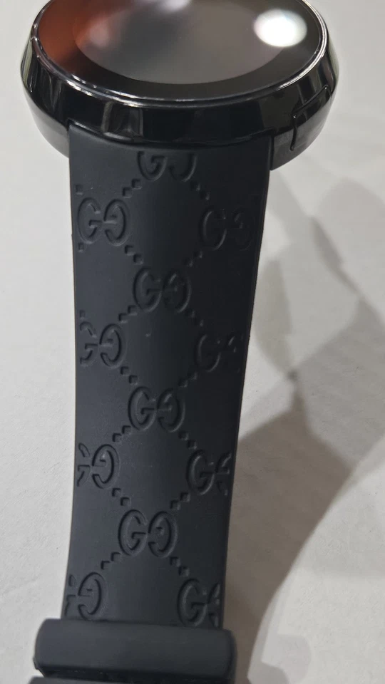 Gucci I-Gucci Watch Men's 114-2 Black Rubber Strap - Image 4 of 4