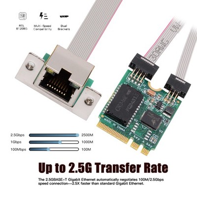 Wireless to RJ45 Network Adapter,2.5G Gigabi Ethernet Network Card Adapter