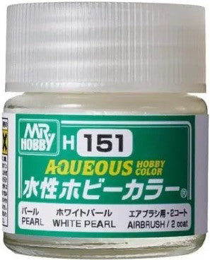 Mr. Hobby H151 Aqueous White Pearl Paint 10ml - US