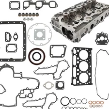 D1503 Cylinder Head & Full Gasket Set Assembly Replacement for Kubota Excavator