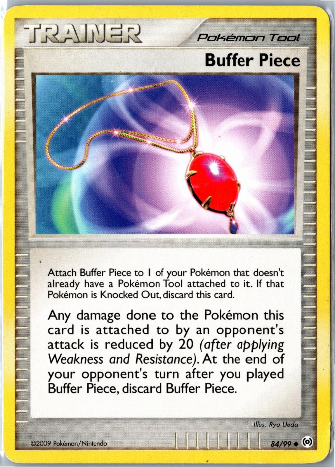 Pokemon Card - Buffer Piece 84/99 Arceus 2009 Uncommon Heavily Played