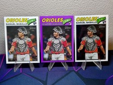 Samuel Basallo Lot (3) - 2026 Topps Heritage Light Purple/ Chrome / Paper RC