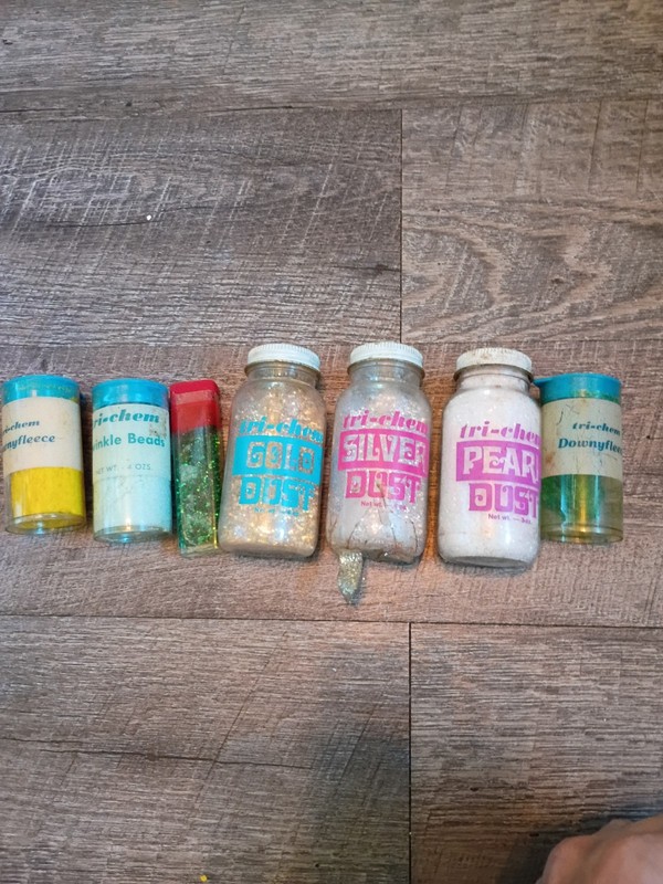 Vrg Tri-chem Lot Downy Fleece Twinkle Beads Glitter Dust Discontinued 