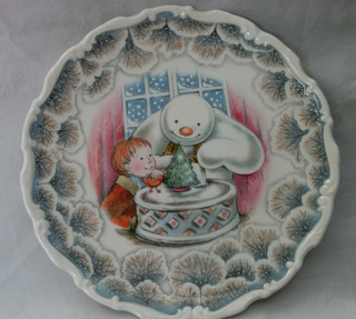 Royal Doulton “Snowman Christmas Cake” Plate from The Snowman Gift Collection