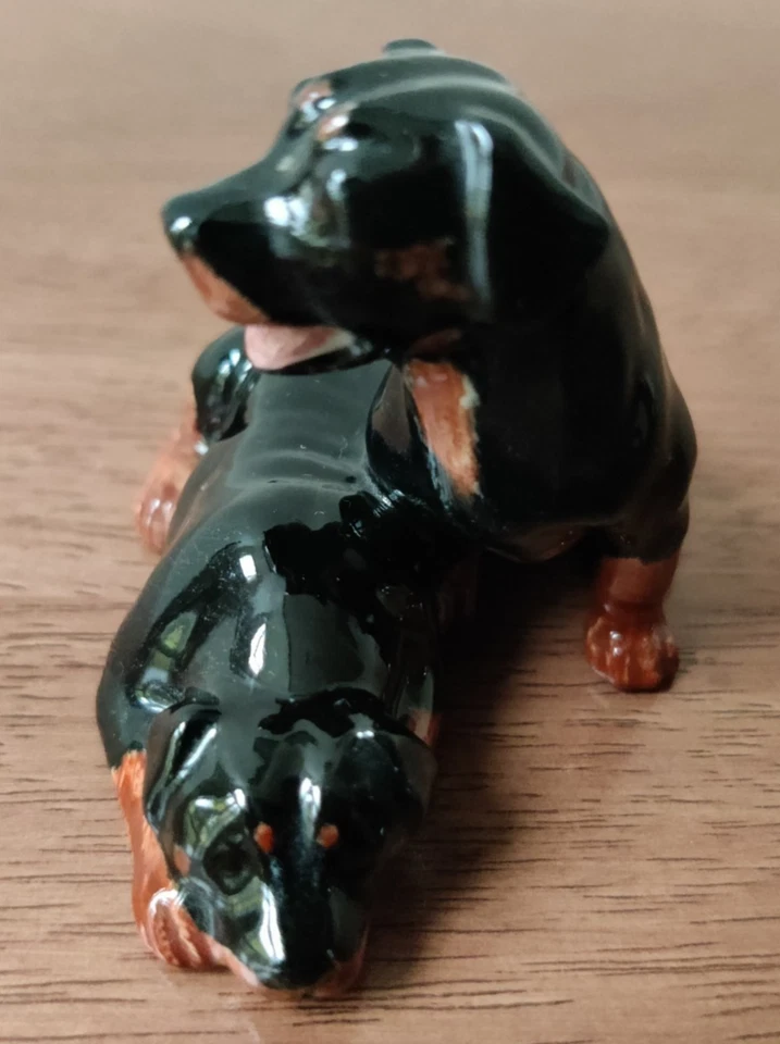 Vintage Beswick Ceramic Pair of Rottweiler Puppies - Image 2 of 4