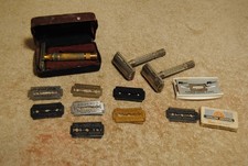 Vintage Gillette Safety Razors and Blades Lot Berkeley Twenty Grand Pal Enderes