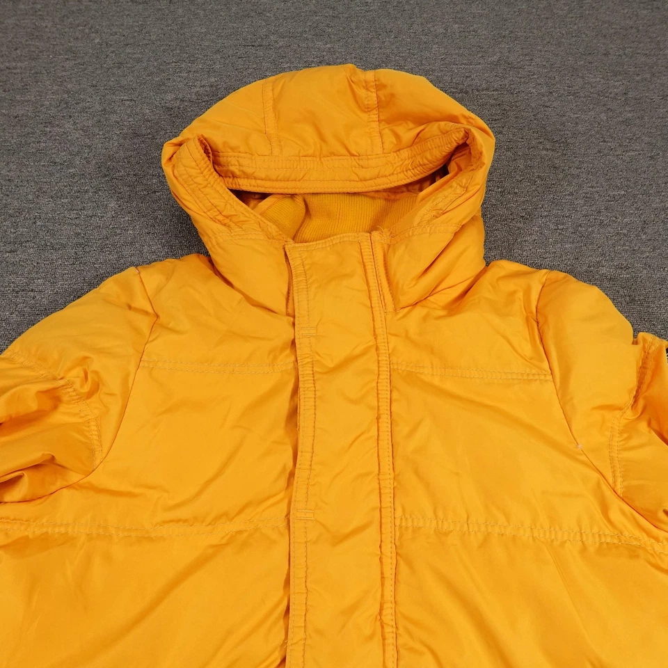Chaqueta De Colección Abercrombie & Fitch Para Hombre Grande Amarilla Kempshall Plumón Con Capucha Años 2000 Foto 2 de 4