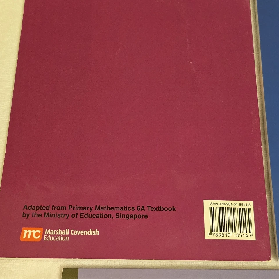 Singapore Math PRIMARY MATHEMATICS 6A 6B Textbooks / Workbook US EDITION SET 3 - Image 3 of 4