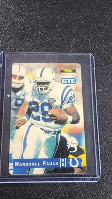 1995 Classic Pro Line Series 2 Gte Prepaid Phone Card Marshall Faulk