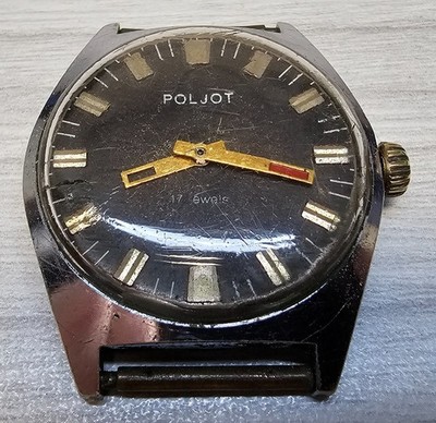 Poljot Vintage Uhr 17 Jewels Soviet Herren Mechanische Armbanduhr UdSSR Poliot