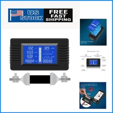 Advanced 9-in-1 LCD Battery Current and Voltage Monitor for Solar Systems